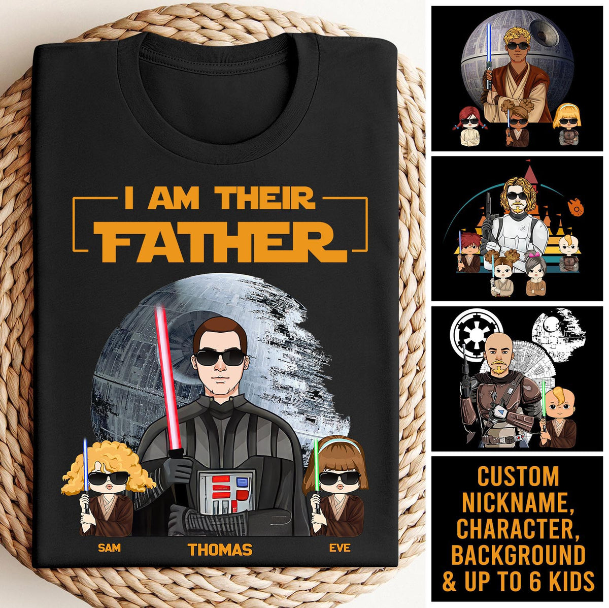 I Am Their Father Custom Hoodie Tanktop, Tshirt, Dad Gifts, Father Day Gifts Idea