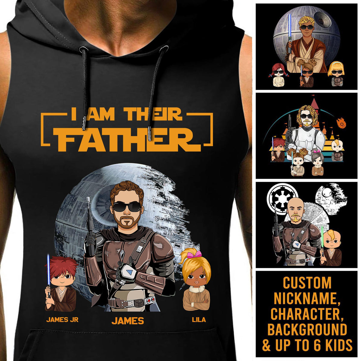 I Am Their Father Custom Hoodie Tanktop, Tshirt, Dad Gifts, Father Day Gifts Idea