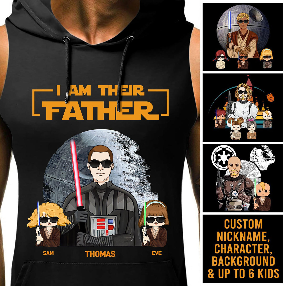 I Am Their Father Custom Hoodie Tanktop, Tshirt, Dad Gifts, Father Day Gifts Idea