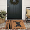 Customizable Dog Lovers Door Mat Welcome To Dog&#39;s House Housewarming Gift Personalized Gift