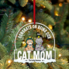Cat Lover Custom Acrylic Ornament Congrats On Being Our Cat Mom Personalized Gift Cat Parents