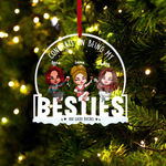 Bestie Custom Acrylic Ornament Congrats On Being My Bestie Lucky Bitch Personalized Gift Best Friends