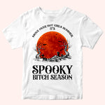 Bestie Custom T Shirt It's Spooky Bitches Season Witch Personalized Gift Halloween