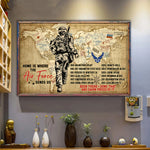 Veteran Custom Poster Home Is Where The Air Force Send Us Personalized Gift