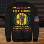 Vietnam Veteran Custom All over Printed Shirt No Man Left Behind Personalized Gift