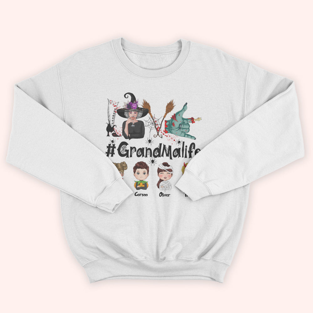 Halloween Custom Shirt Love Grandmalife Personalized Gift