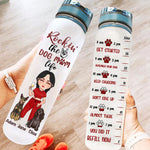 Dog Mom Custom Tracker Bottle Rockin The Dog Mom Life Personalized Gift