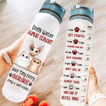 Cat Custom Tracker Bottle Drink Water Human Servant Personalized Gift