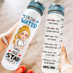 Nurse Custom Tracker Bottle Drink Water Stab People Personalized Gift