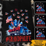 4th July Father's Day Trucker Custom T Shirt Independence Day Grandpa Life Personalized Gift - PERSONAL84