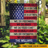 4th Of July Custom Patriotic Garden Flag In This House Personalized Gift - PERSONAL84
