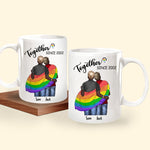 LGBT Couple Custom Mug Together Since Personalized Gift Pride Month