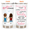 Bestie Custom Tumbler Because Of You I Laugh A Little Harder Personalized Best Friend Gift