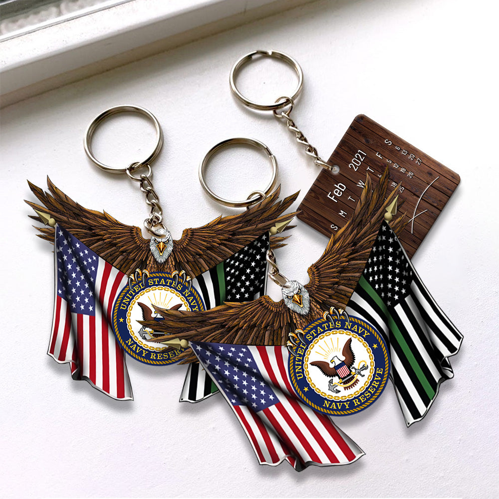 Veteran Custom Keychain Proudly Served Personalized Gift