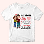 Couple Custom Shirt Can't Wait To Be Called Mrs. Personalized Gift