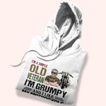 Veteran Custom Shirt I'm A Simple Old Veteran I'm Grumpy And I Like My Motorcycles Personalized Gift