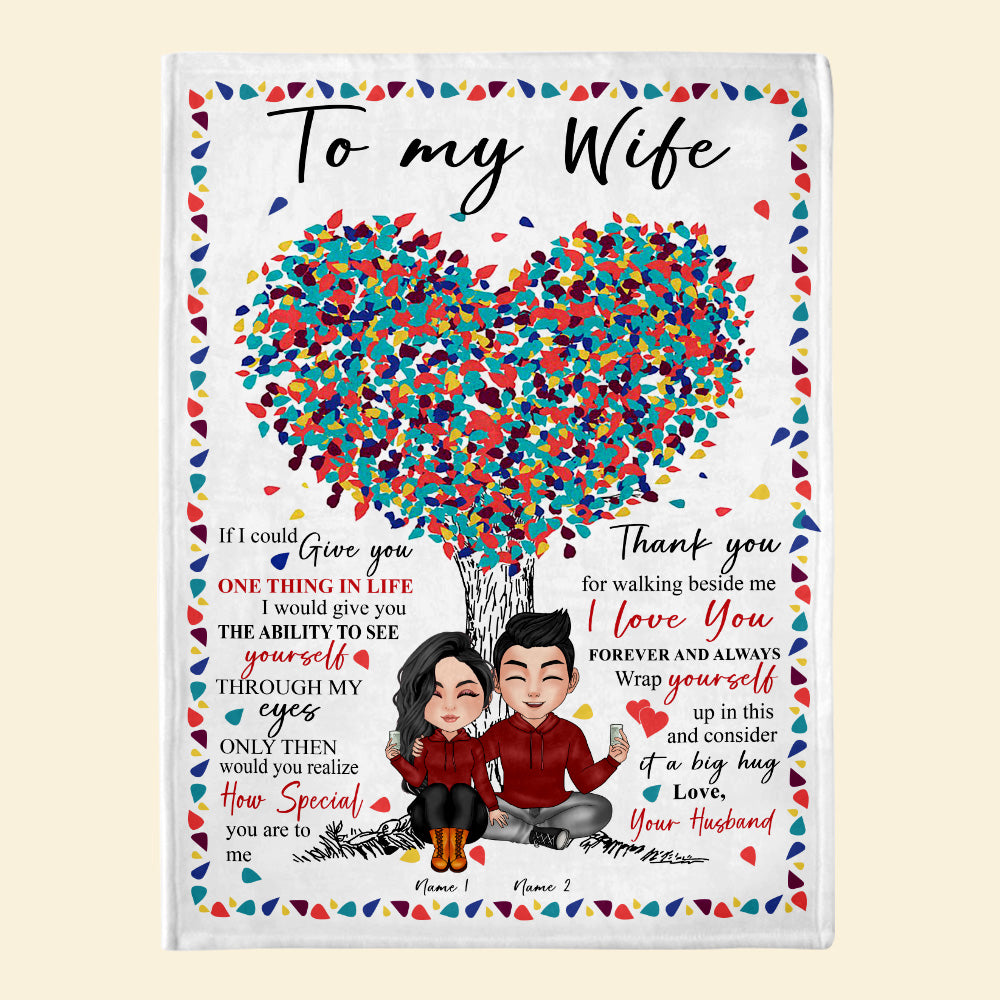 Couple Custom Blanket Never Forget I Love You Wrap Yourself In This Consider A Big Hug Personalized Anniversary Gift For Him Her