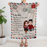 Couple Custom Blanket I Love You Forever And Always Wrap Yourself Up In This Personalized Anniversary Gift