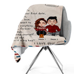 Couple Custom Blanket I Love You Forever And Always Wrap Yourself Up In This Personalized Anniversary Gift