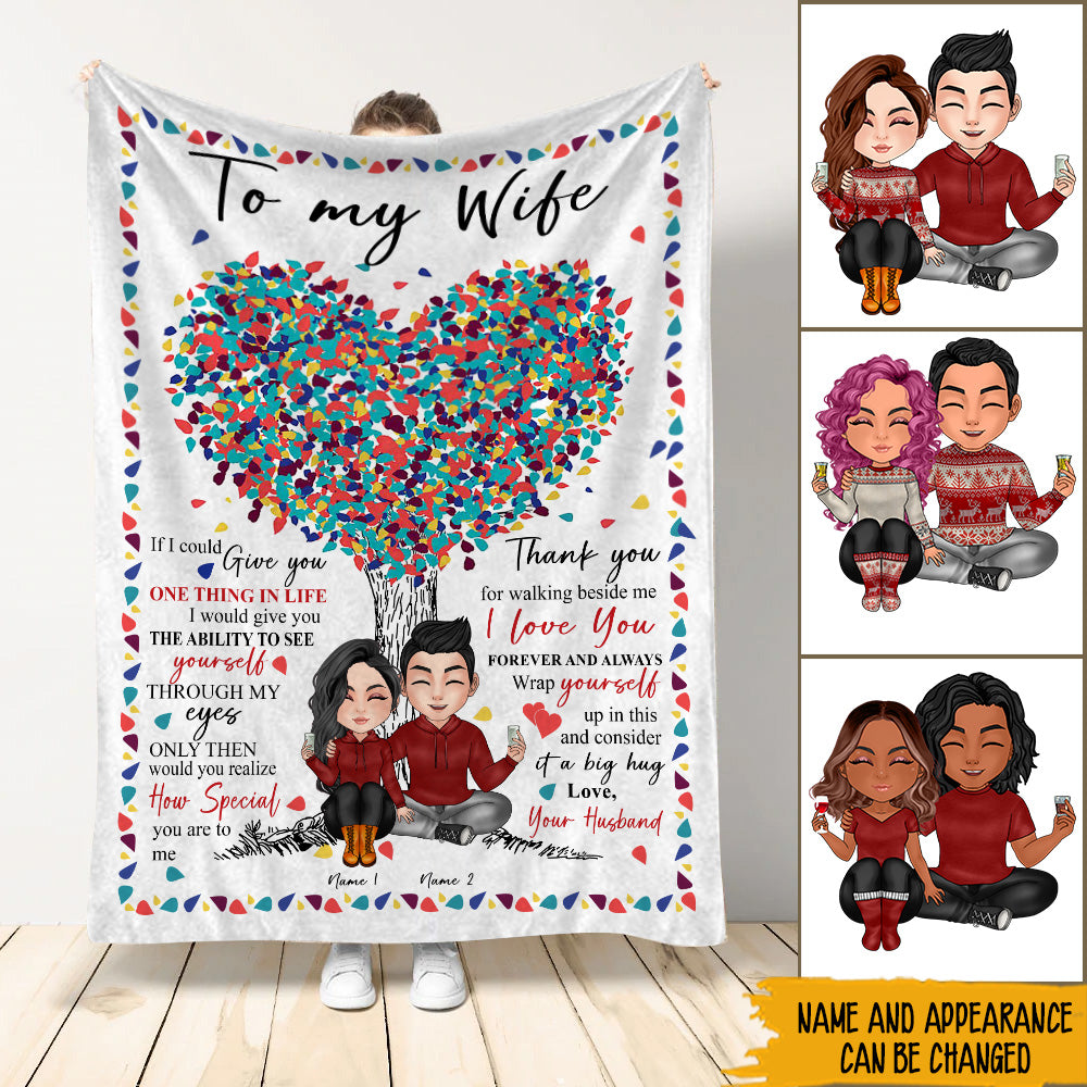 Couple Custom Blanket Never Forget I Love You Wrap Yourself In This Consider A Big Hug Personalized Anniversary Gift For Him Her