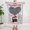 Couple Custom Blanket God Blessed The Broken Road Led Me Straight To You Personalized Gift