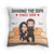 Couple Custom Pillow Sharing The Sofa Since Year Personalized Anniversary Gift For Him Her
