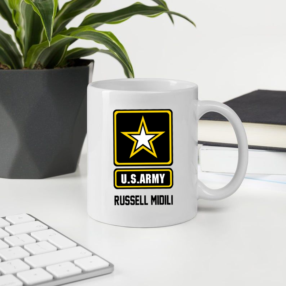 Veteran Custom Mug Proudly Served In Military Base Personalized Gift