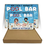 Pool Bar Custom Metal Sign Drink Up Buttercup Personalized Gift