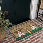 Dog Custom Doormat Cead Mile Failte A Hundred Thousand Welcomes Irish Personalized Gift