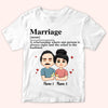Couple Custom Shirt Marriage Funny Definition Personalized Anniversary Gift