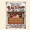 Backyard Bar Custom Metal Sign Where Every Hour Is Happy Hour Personalized Gift