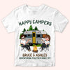 Camping Couple Custom Shirt Happy Camper Adventuring Together Since Personalized Gift