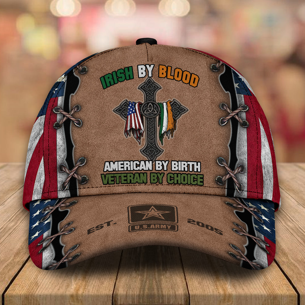 Veteran Custom Cap Irish By Blood American By Birth Veteran By Choice Personalized Gift