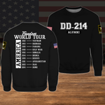Veteran Custom All Over Printed Shirt Freedom World Tour Personalized Gift