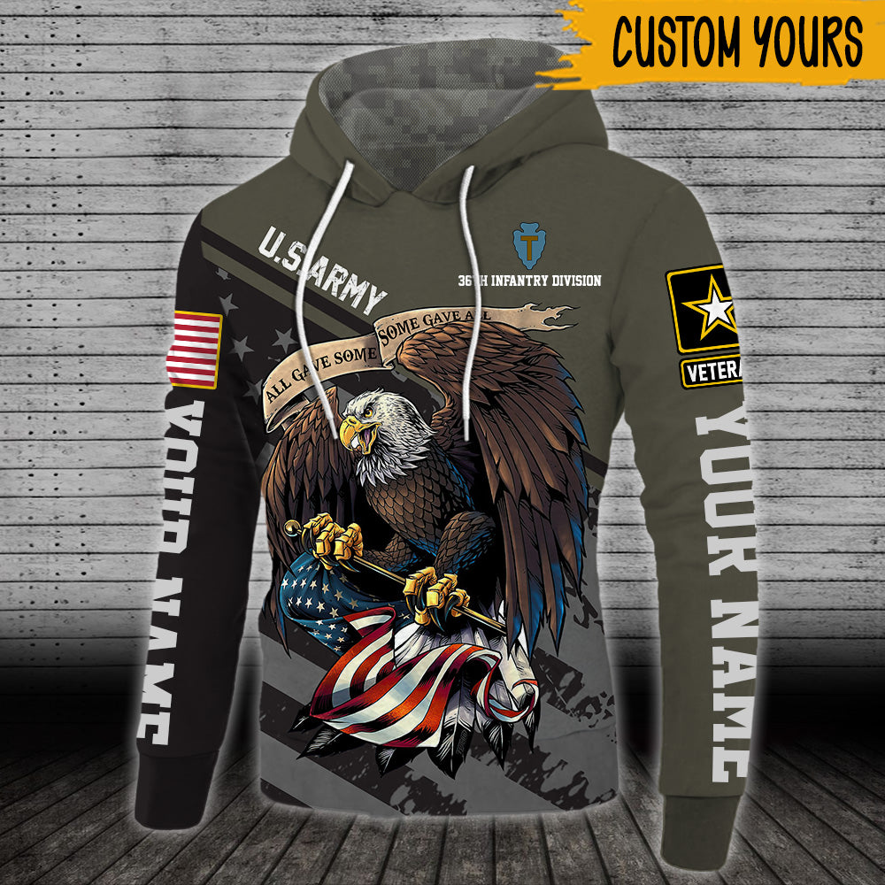 Army Veteran Custom Shirt All Gave Some Some Gave All Personalized Gift