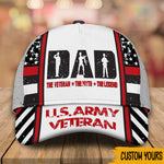 Veteran Custom Cap The Veteran The Myth The Legend Personalized Gift
