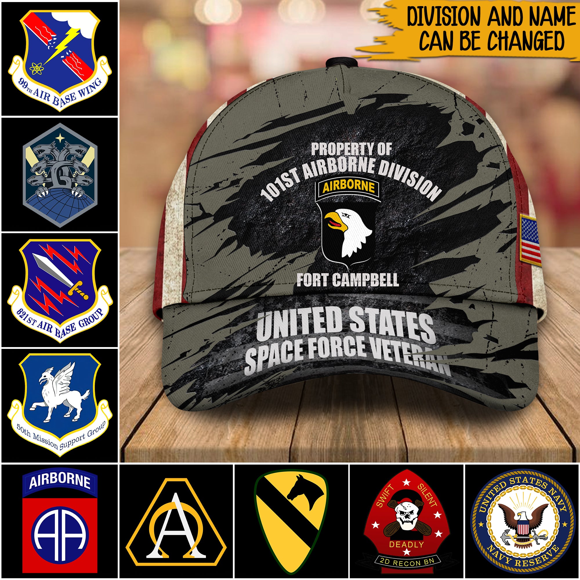 Veteran Custom Cap Property Of United States Military Personalized Gift
