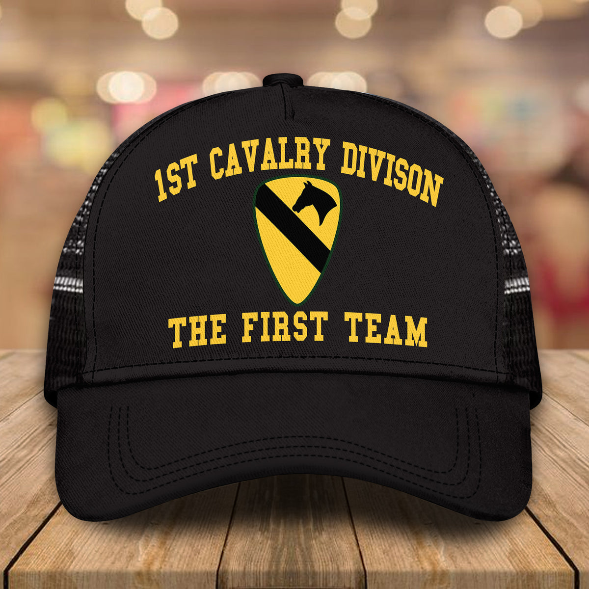 Veteran Custom Trucker Hat Division and Rank Personalized Gift