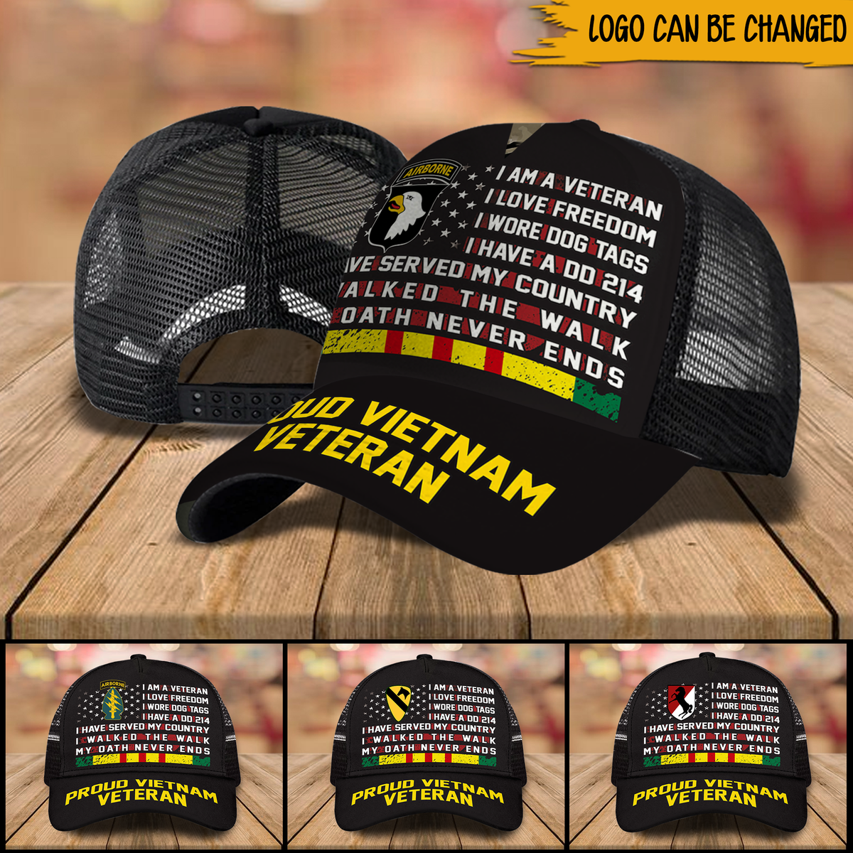 Veteran Custom Cap Proud Vietnam Veteran Personalized Gift