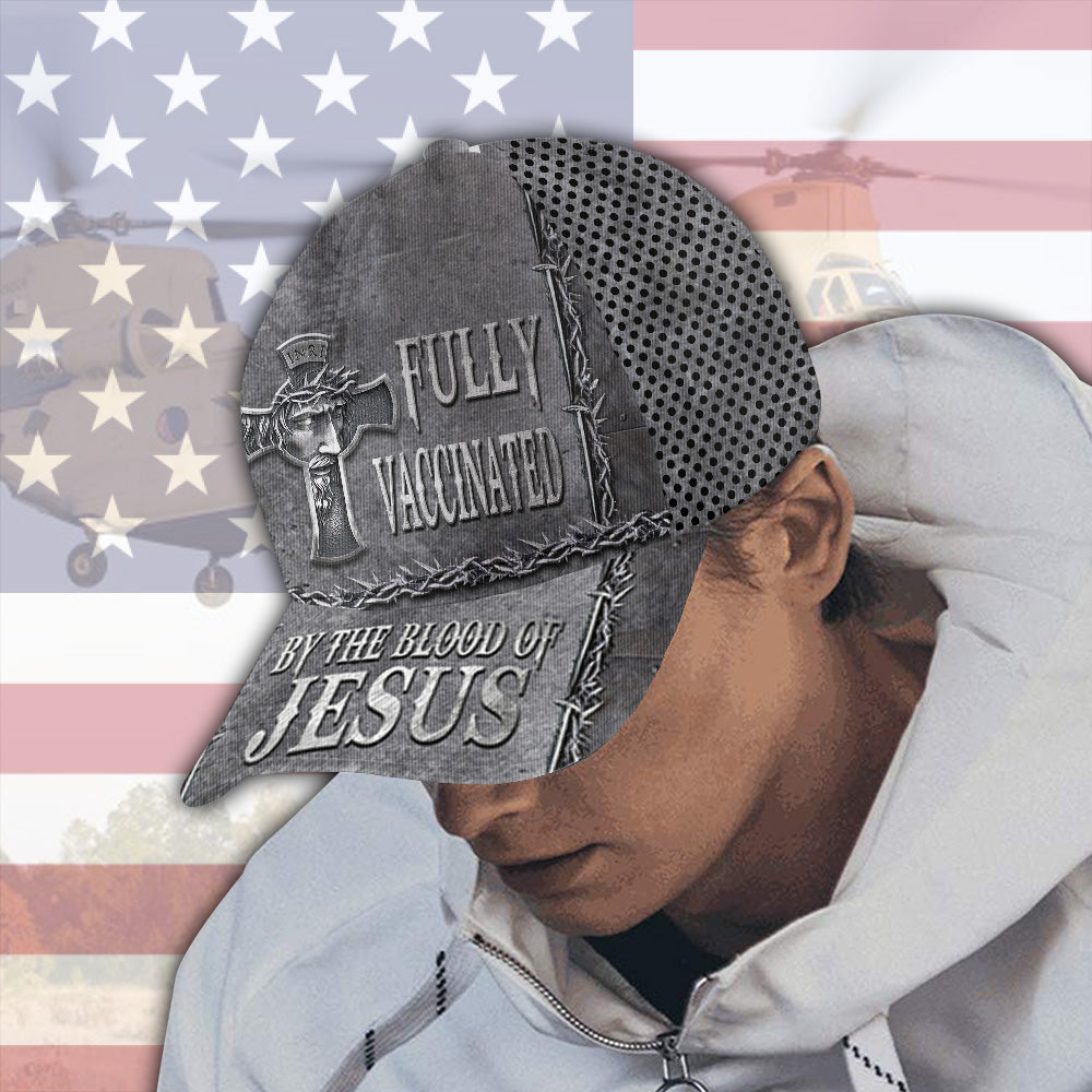 Christian Cap Fully Vaccinated By The Blood Of Jesus
