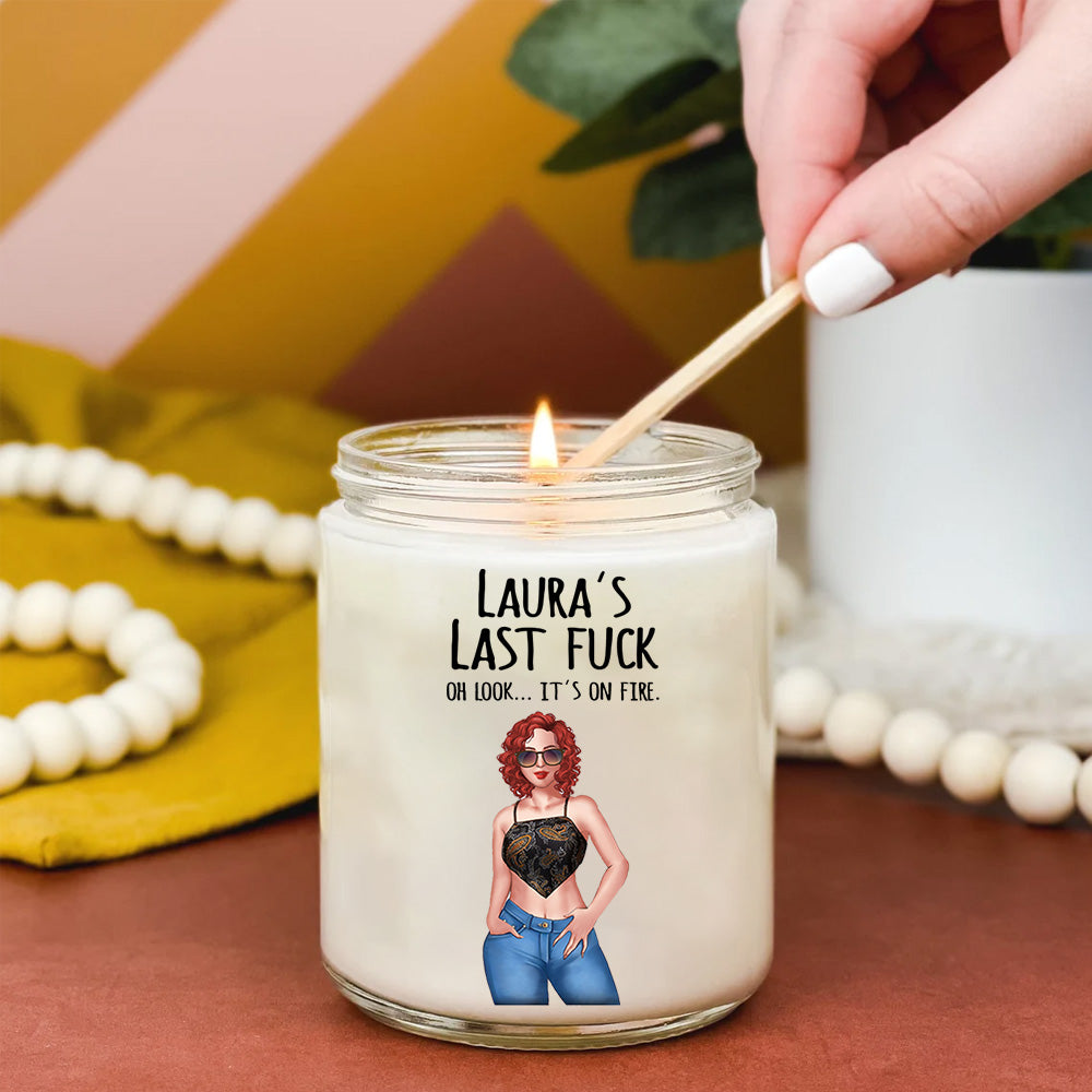 Best Friend Custom Soy Wax Candle Funny Last F Personalized Gift