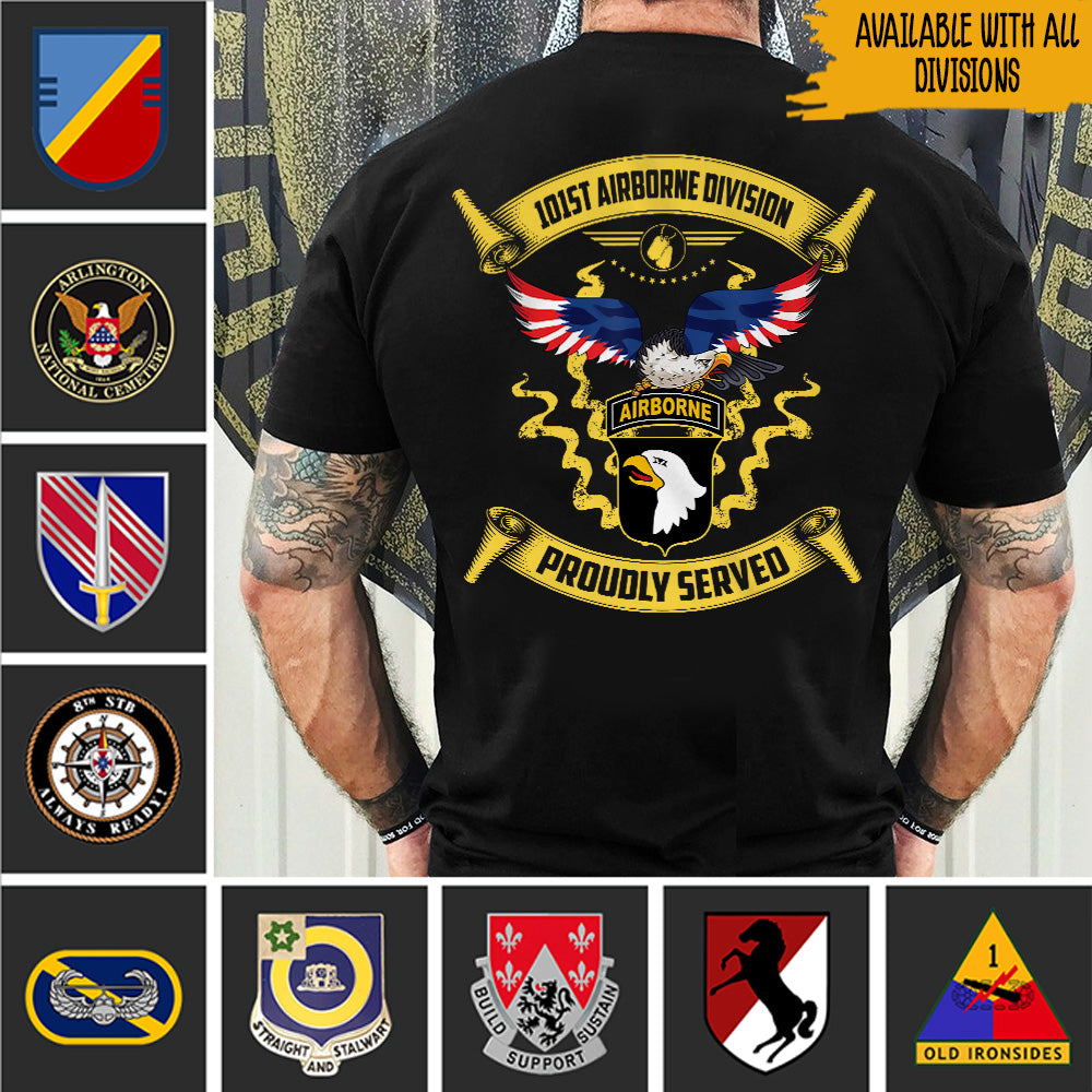 Veteran Custom Shirt Proudly Served Personalized Gift