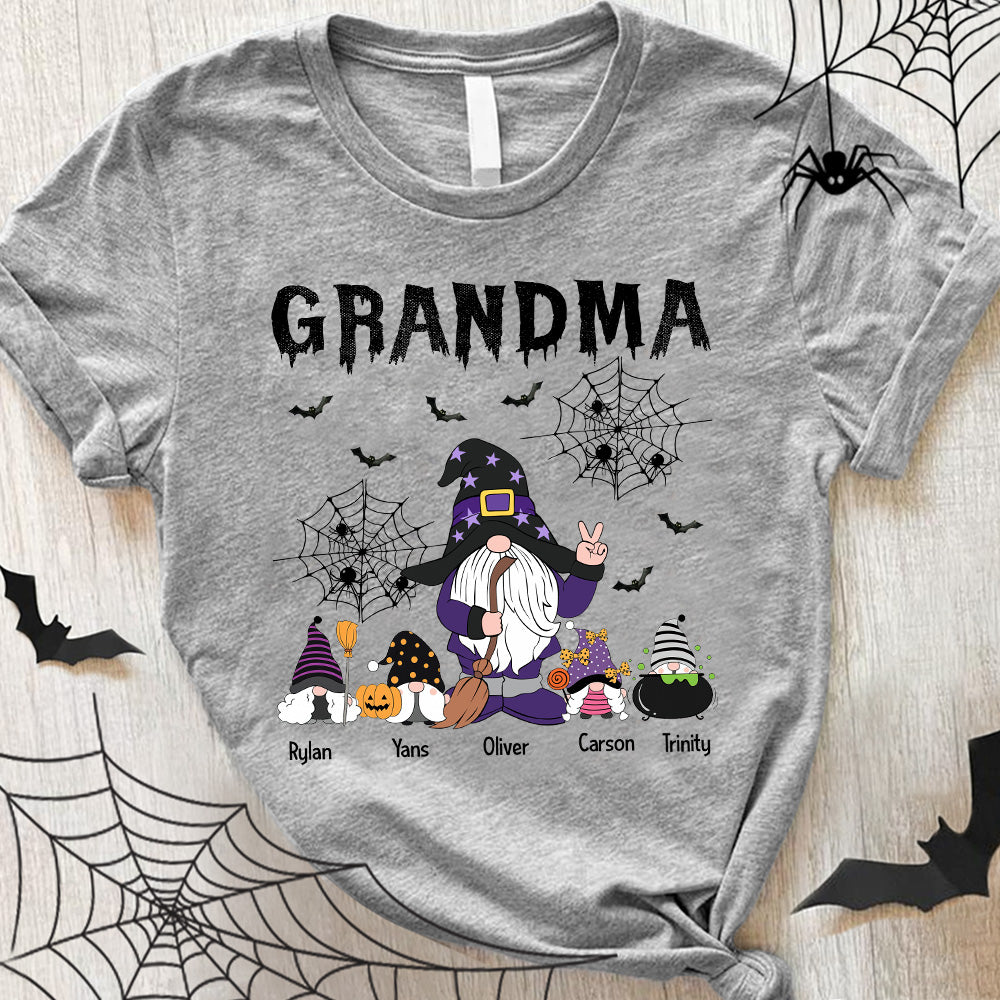 Halloween Custom Shirt Grandma Gnome Personalized Gift