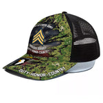 Veteran Custom Cap Division And Rank Personalized Gift