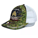 Veteran Custom Cap Division And Rank Personalized Gift