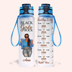 Black Girls Custom Tracker Bottle God Says I Am Personalized Gift