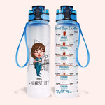 Nurse Custom Tracker Bottle Nurse Life God Says I Am Personalized Gift