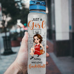 Basketball Custom Tracker Bottle God Says I Am Personalized Gift