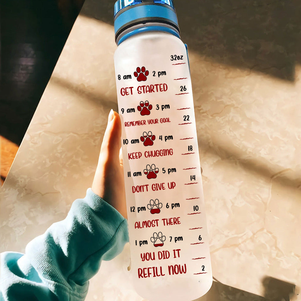 Dog Mom Custom Tracker Bottle Rockin The Dog Mom Life Personalized Gift