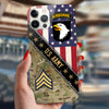 Veteran Custom PhoneCase Division And Rank Personalized Gift